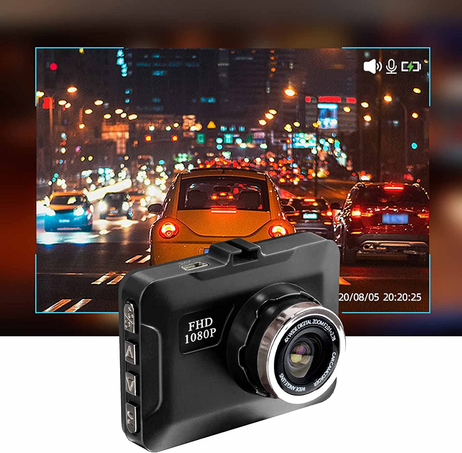 Dash Cam 1080P Full HD, Dash Camera for Cars, On-Dashboard Camera Video Recorder Dashcam, G-Sensor, Parking Mode, Night Vision, Loop Recording, Free 32GB Card Lightning Deals of Today