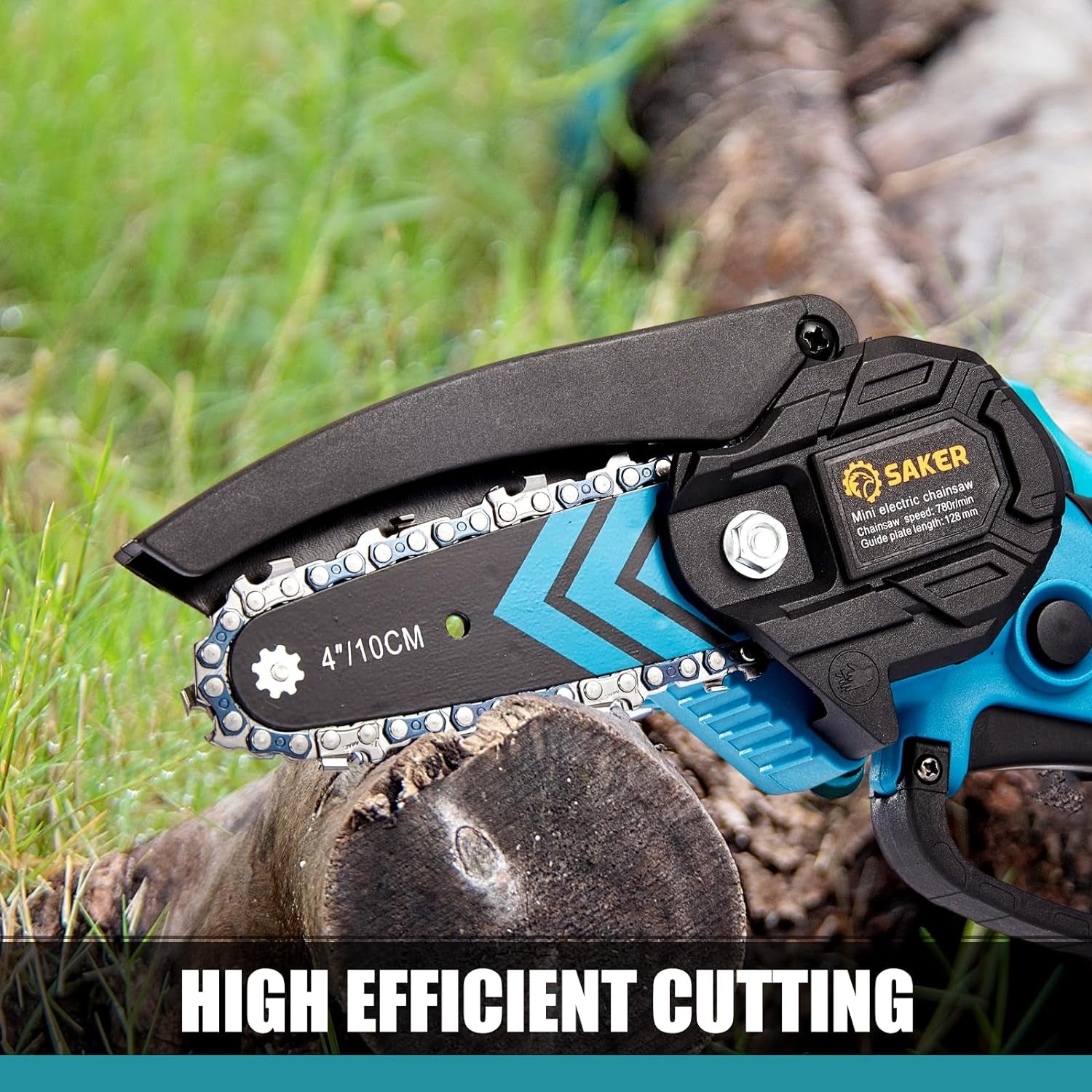 Mini Chainsaw,Portable Electric Chainsaw Cordless,Handheld Chain Saw Pruning Shears Chainsaw for Tree Branches,Courtyard,Household and Garden( Mini Chainsaw + 1 Battery)