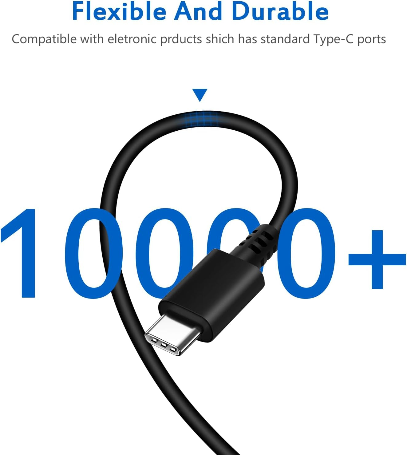 USB C Chromebook Charger for HP, Lenovo, Dell, Acer, Asus, Samsung, Google Type C Laptop Computer 45W USB C Fast Power Adapter