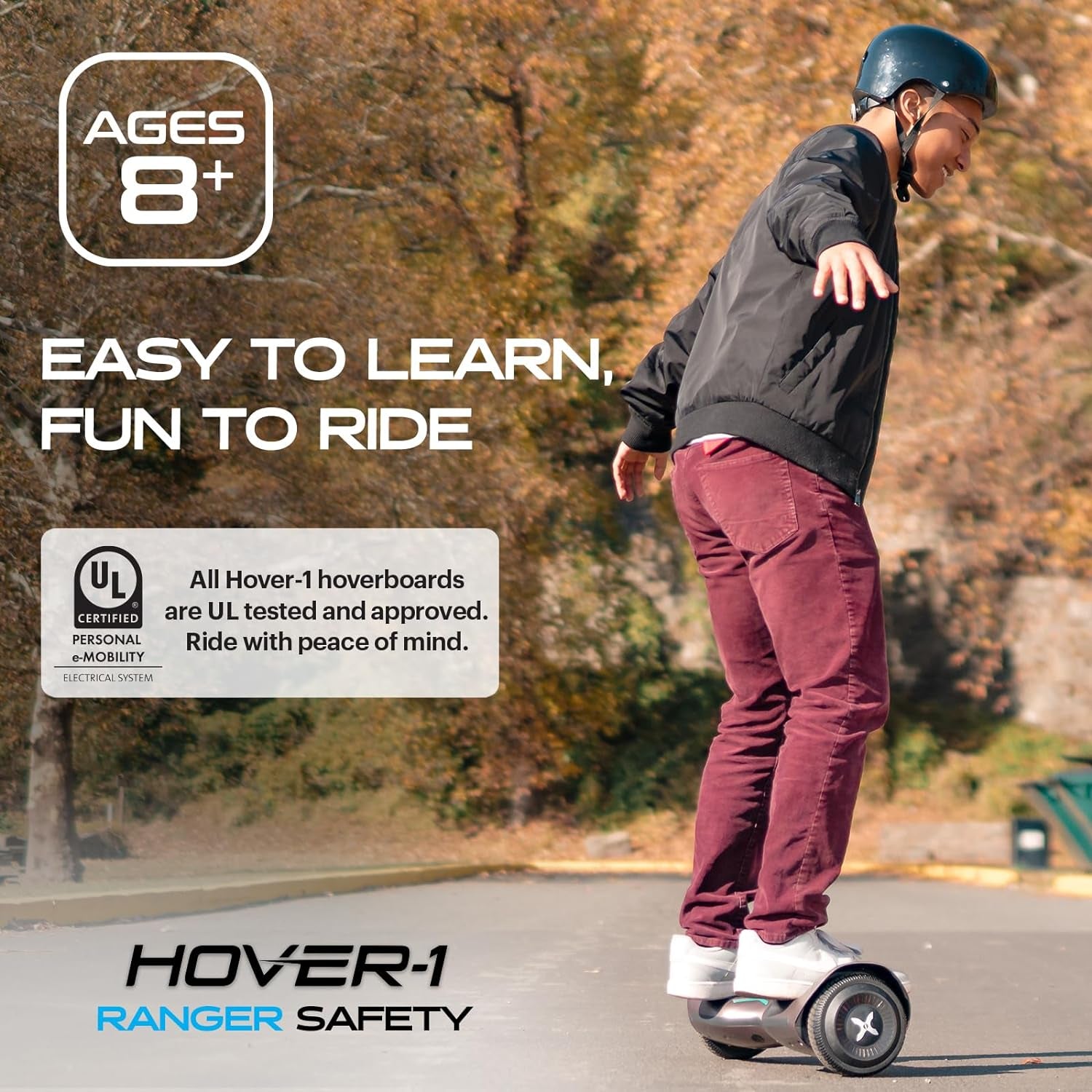 Ranger Electric Self-Balancing Hoverboard with Dual 200W Motors, 7 MPH Max Speed, 6 Miles Max Range, and 6.5” Tires