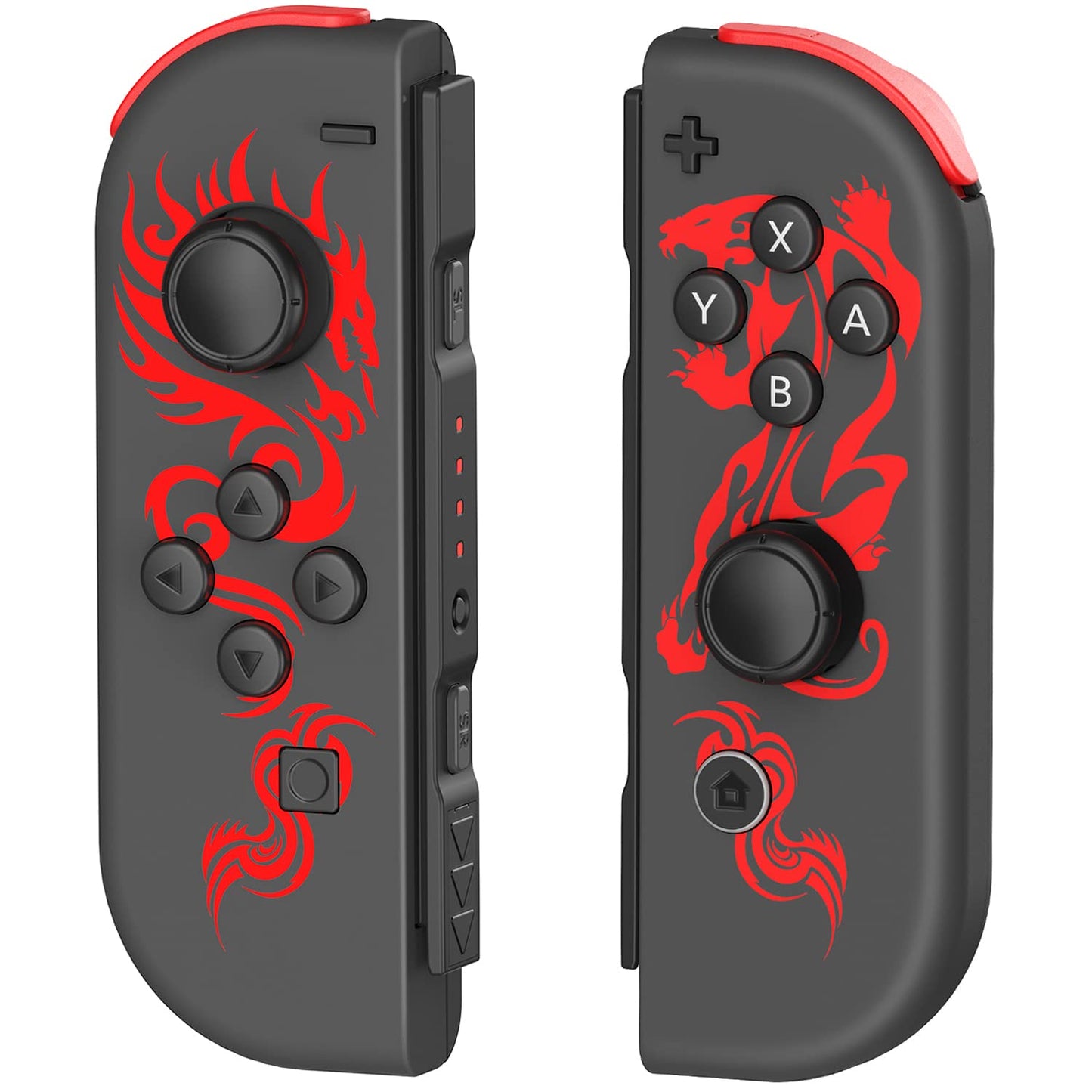 Controller for Nintendo Switch, Red Dragon Controllers for Switch/Lite/Oled, Replacement Controllers with Dual Vibration/Wake-Up