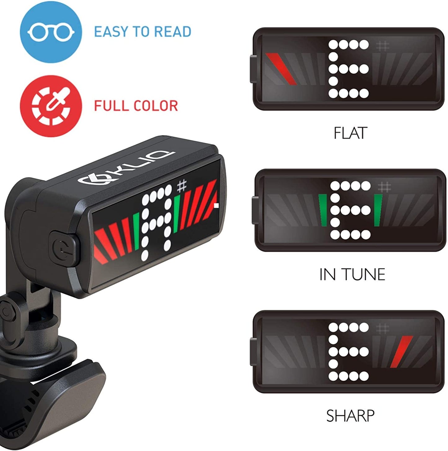 KLIQ UT2 Micro Clip-On Tuner for All Instruments